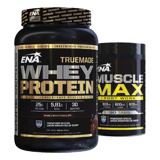True Made Proteína Ena + Muscle Max Ena Crecimiento Muscular