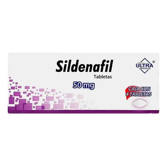 Sildenafil Disfunción Sexual Ultra 4 Tabletas 50 Mg