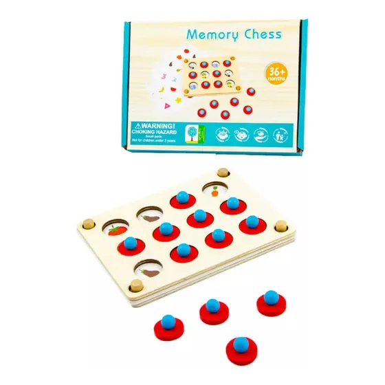 Juego Memorice De Madera Montessori Tarjetas Intercambiables
