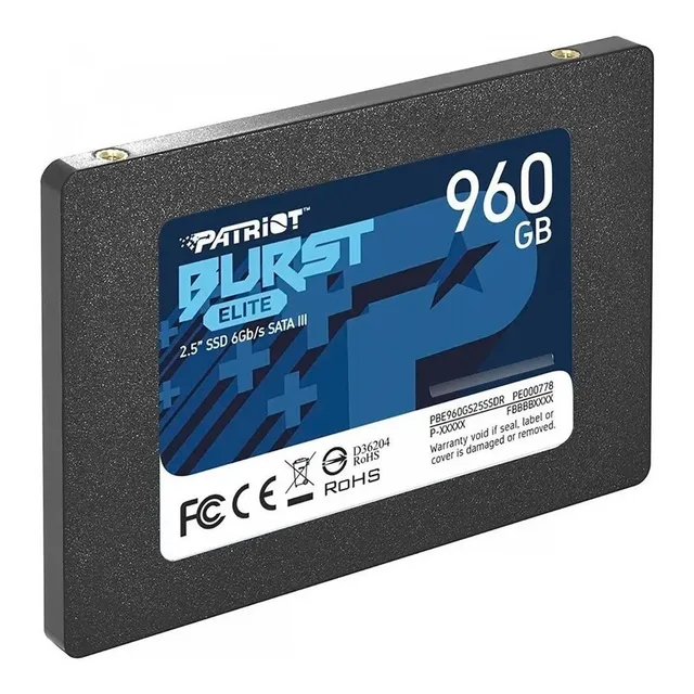 Disco Ssd Patriot 960gb Sata3 2.5 Burst Elite Sata Notebook