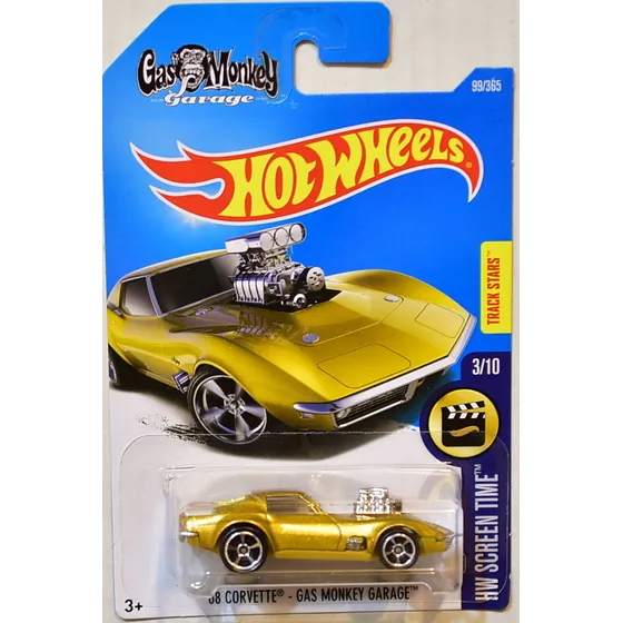 Hot Wheels 2017 Hw Screen Time 68 Corvette Gas Monkey