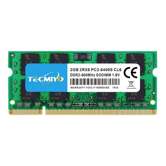 Memoria Ram Tecmiyo 2gb Ddr2-800 Sodimm Pc2-6400s Portátil