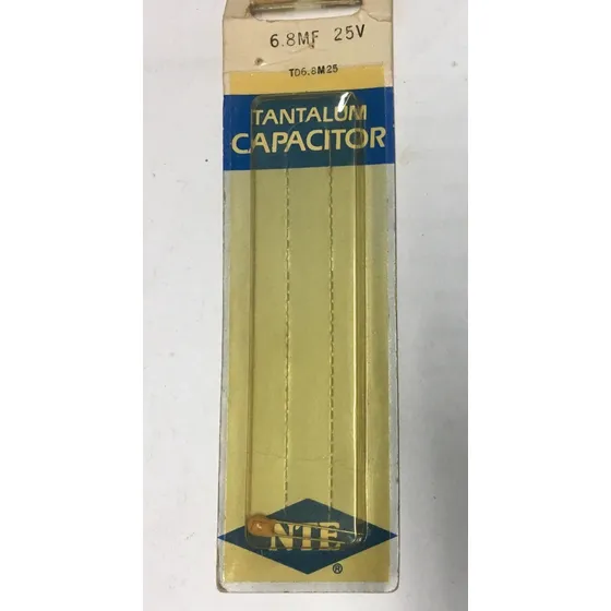 Condensador De Tantalo 6.8mf 25v Ct7-68/2-25 Nte Td6.8 6.8uf