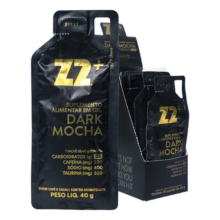 Energy Gel Z2+ Dark Mocha Box 10 Unidades Dark Mocha