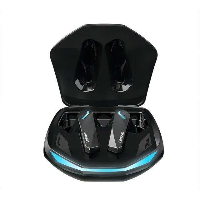 Auriculares in-ear gamer inalámbricos Lenovo LivePods GM2 PRO GM2 PRO negro con luz LED