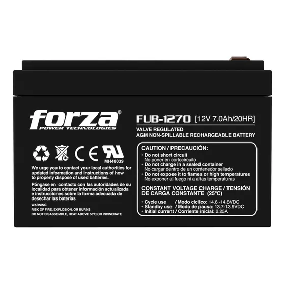 Bateria Para Ups  12v 7ah Forza Fub-1270