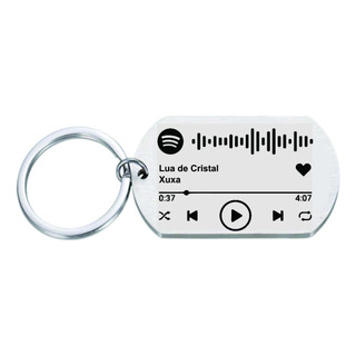 Chaveiro Aço Inox Dog Tag Personalizado (spotify Code) Chaveiro Aço Inox Dog Tag Personalizado (spotify Code)