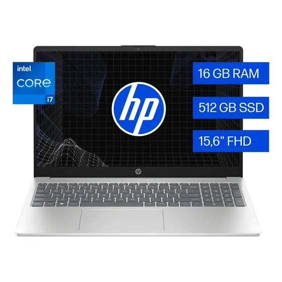 Notebook Hp 15-fd0273la Intel Core i7 16GB RAM 512GB SSD Windows 11 Home