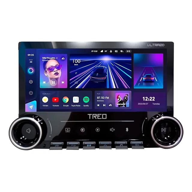 Estéreo Treo Ultra2d 11.5 Plg 2 Din Carplay Wi Fi Gps A Auto Negro