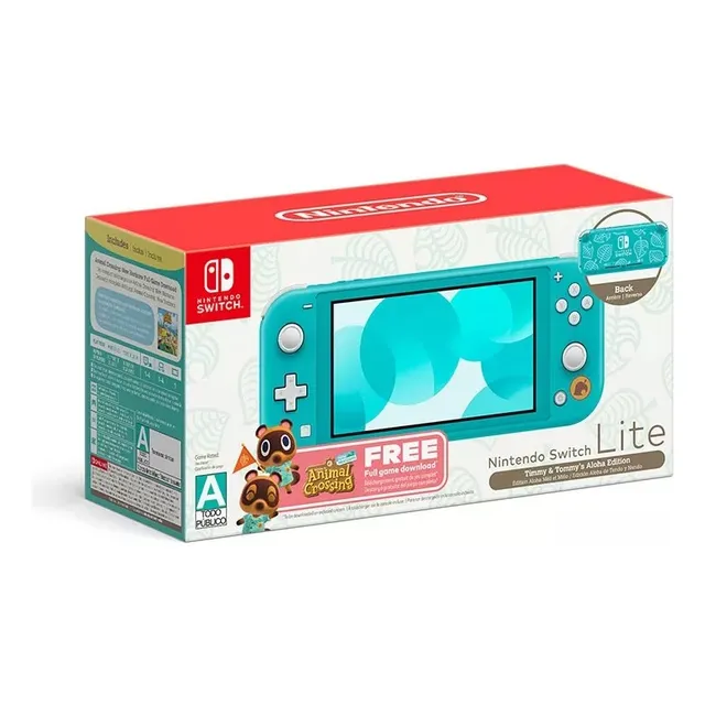 Nintendo Switch Lite Animal Crossing Color Turquesa - Excelente (Reacondicionado)
