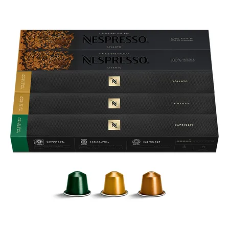Cápsulas De Café Original Nespresso Equilibrados - 50 Cápsulas