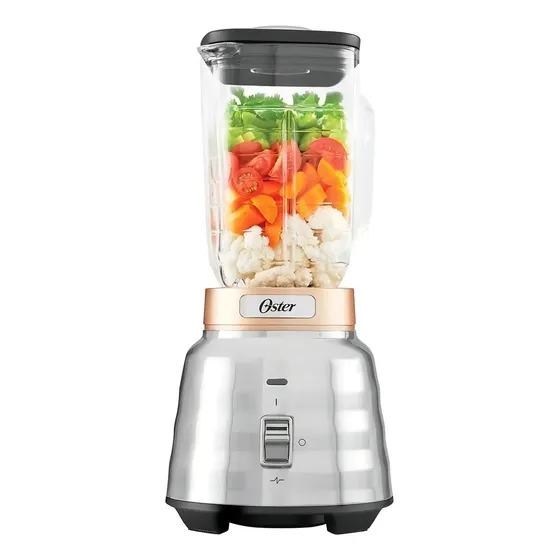 Licuadora Max 1 Vel + Pulso V. Vidrio 1.75 L Oster Blstpbtg Color Cromada
