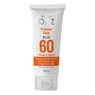 Protetor Solar Fator 60 Fps Oaz Vegano Toque Seco 200ml Protetor Solar Fator 60 Fps Oaz Vegano Toque Seco 200ml