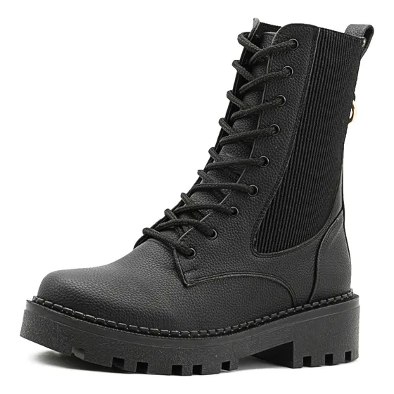 Bota Alta Para Dama Elegante Para Mujer Outfit Color Negro