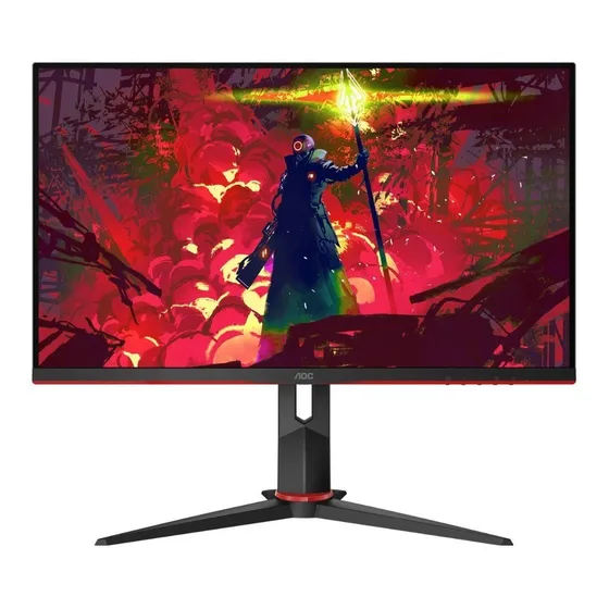 Monitor Gamer 27g2/bk Hero 27 144hz Ips G-sync Cor Preto/vermelho Aoc 127/220V