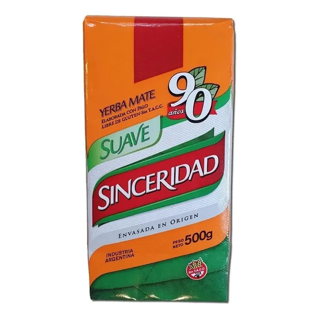 Yerba Sinceridad De 500grs X 10 Unidades Hot Sale!