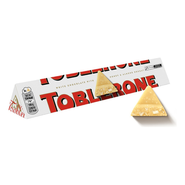 Chocolate Toblerone White Branco 100g | Importado Suíça Chocolate Toblerone White Branco 100g | Importado Suíça