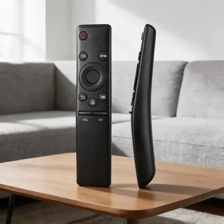 Controle Tv Controle Remoto Compatível Tv Samsung Smart 4k Com Teclas Netflix Prime Video Globoplay Preto