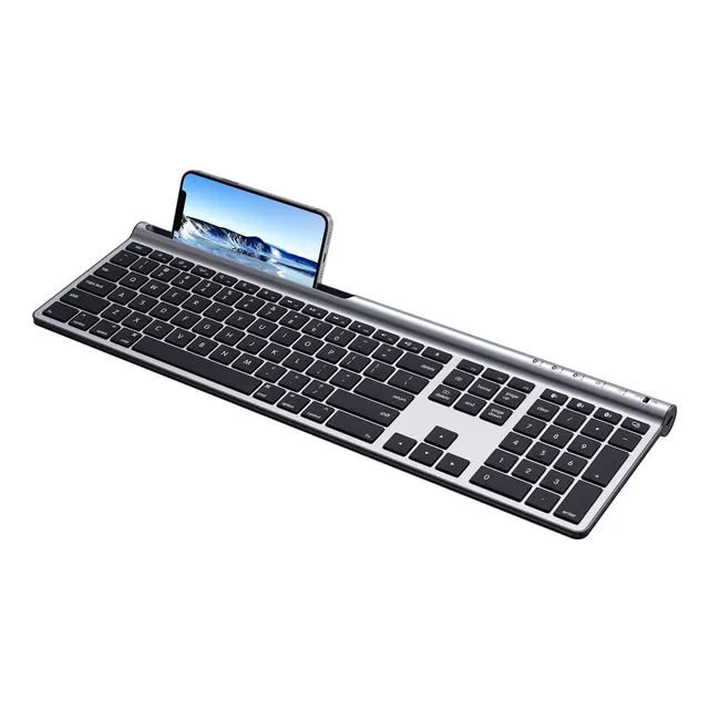 Teclado Chesona Inalámbrico/ Plateado, Negro