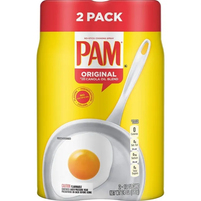 Aceite Pam Spray Original De Canola Limpia Facil 2 Pack