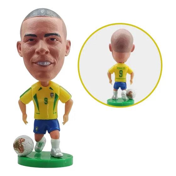 Mini Craque Ronaldo Fenômeno - Miniatura Futebol Ronaldinho