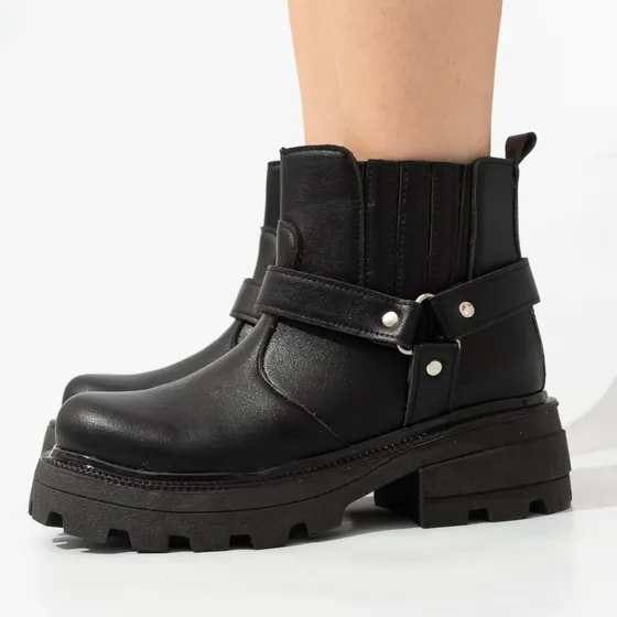 Bota Borcego Sintético Plataforma Estribo 611 Bakanas Shoes