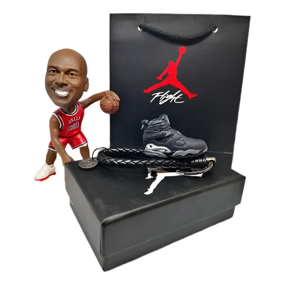 Llavero 3d Tenis Jordan Retro 8 Negro 