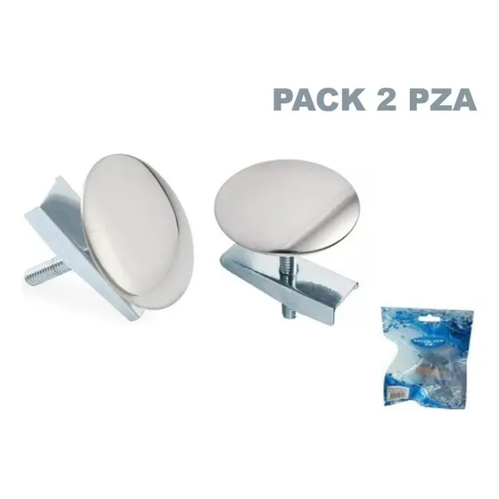 Tapa Huecos Fregadero Lavamanos Acero Pack 2 Unidades