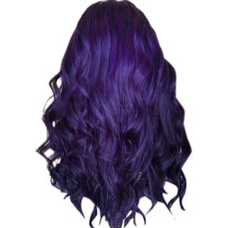 Peruca De Festa Roxa Natural V 70cm Feminina De Cabelo Compr Peruca De Festa Roxa Natural V 70cm Feminina De Cabelo Compr