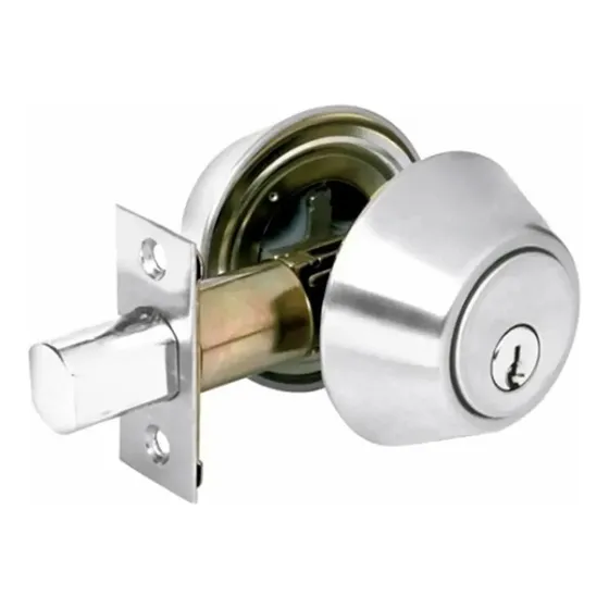 Cerradura Chapa De Seguridad Cerrojo Acero Inoxidable Color Plateado