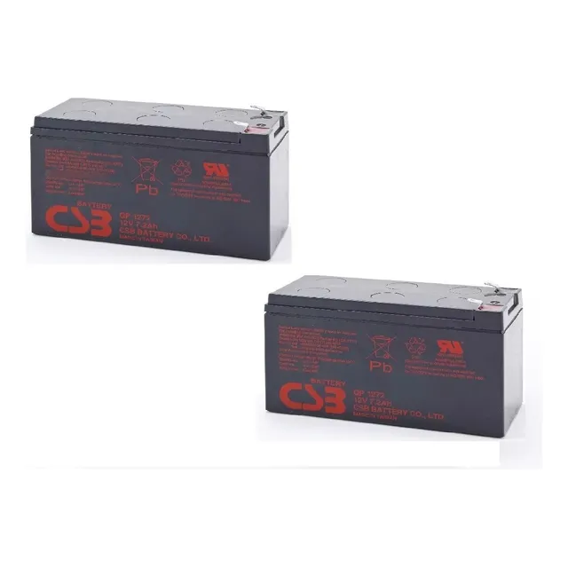 2baterias Csb Gp 1272 28w 12v 7,2a Apc Sms Nhs