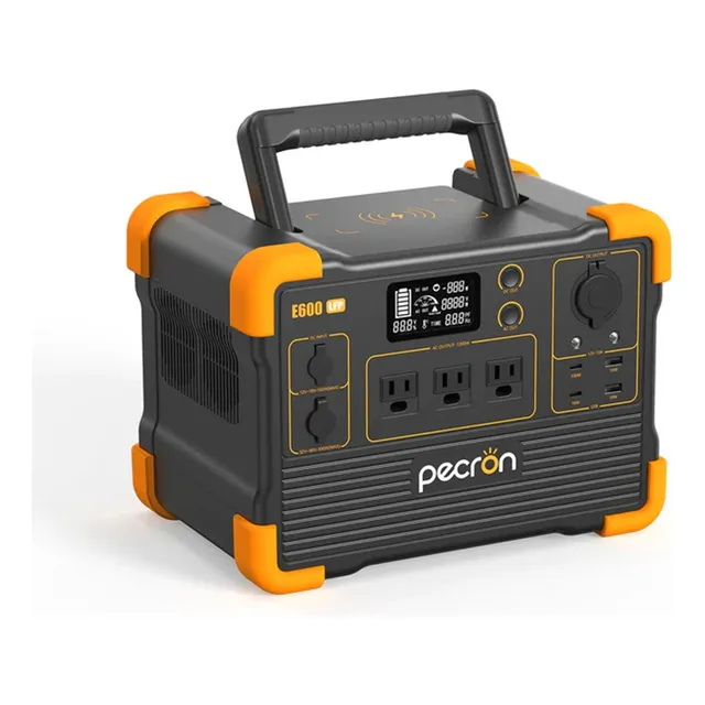 Estación De Energía Portátil Pecron E600lfp 614wh 1200w