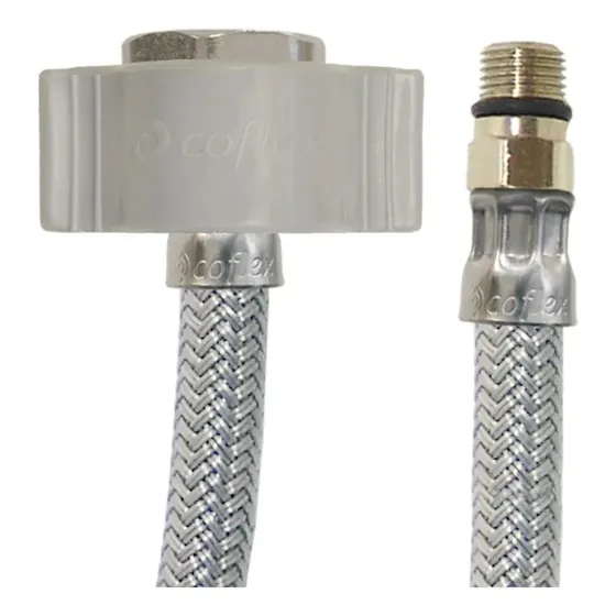 Flexible Monomando Malla Ac.1/2xm10x0.40 Tuerca.lat