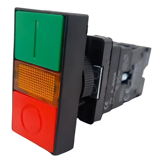 Botão Comando Duplo Com Iluminação Liga Desliga 1na+1nf