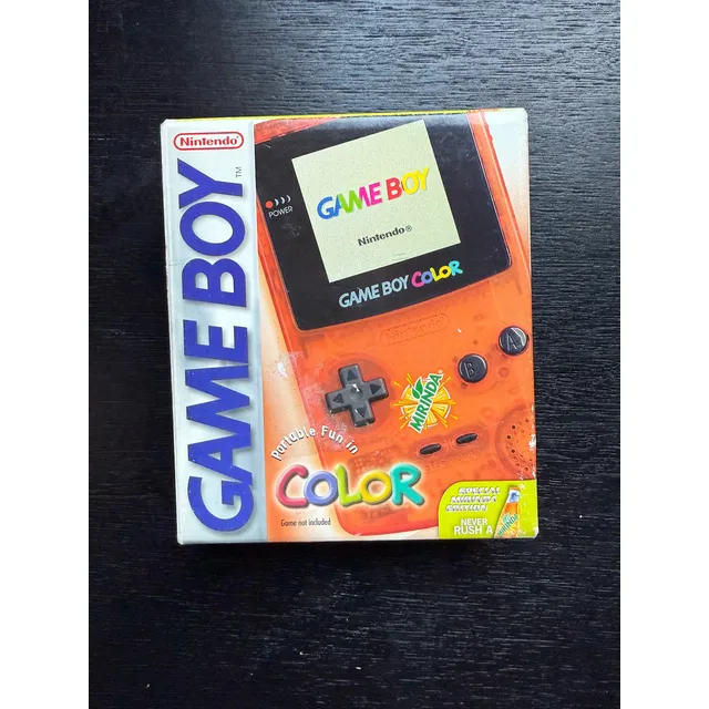 Consola Game Boy Mirinda Game Boy Color En Caja Naranja