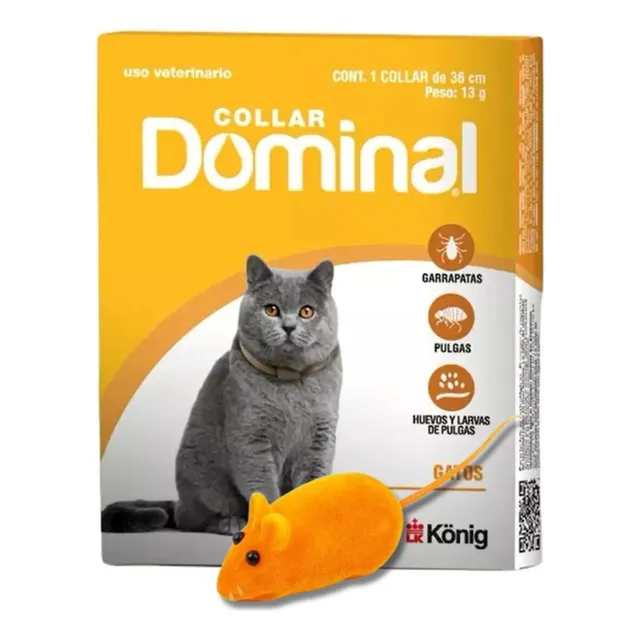 Collar Antiparasitario Dominal Para Gatos 36 Cm