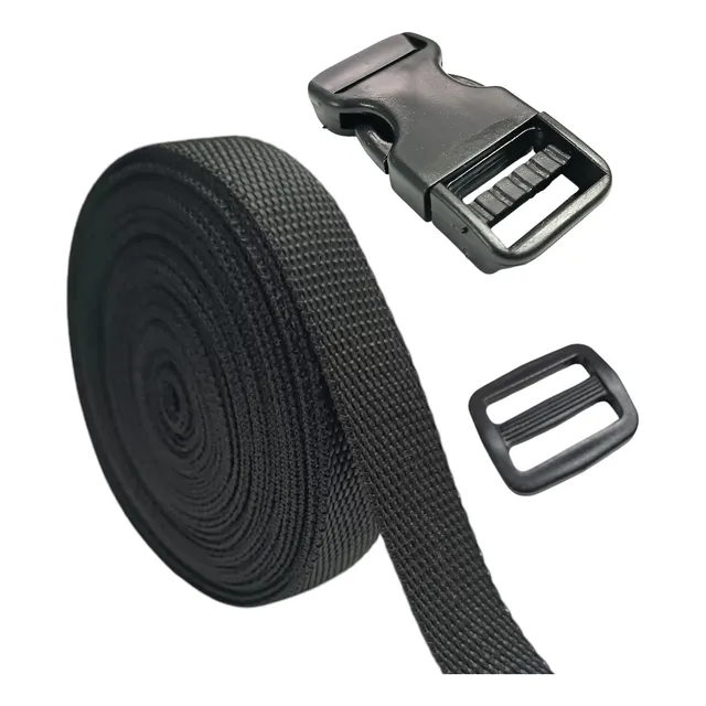 10 M Cinta Mochila 25 Mm + 10 Enchufes + 10 Reguladores