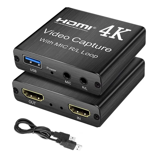 Tarjeta De Captura Hdmi Full Hd 1080p 60fps De Audio Y Vídeo