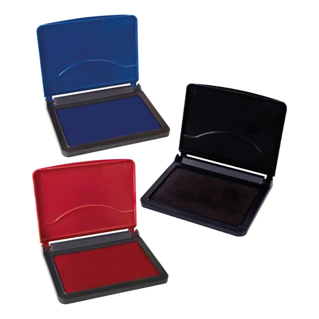 Almohadilla Para Sello (2k) Pack X 3 Colores (az + Ng + Rj)
