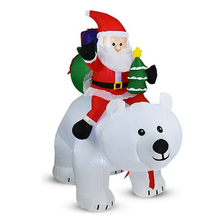 Muñeco Inflable Navidad Santa Claus Papa Noel Decoracion Muñeco Inflable Navidad Santa Claus Papa Noel Decoracion