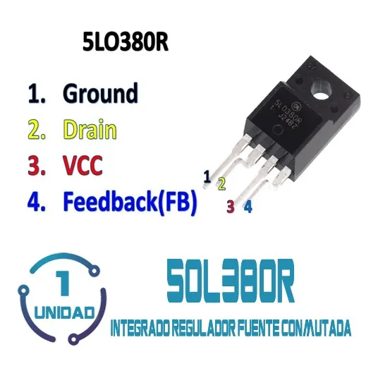 1 Circuito Integrado 50l380r Regulador Fuente Conmutada