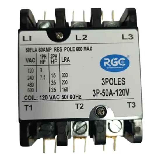 Contactor 3 Polos 50 Amperios 120 Voltios Nuevos Tienda