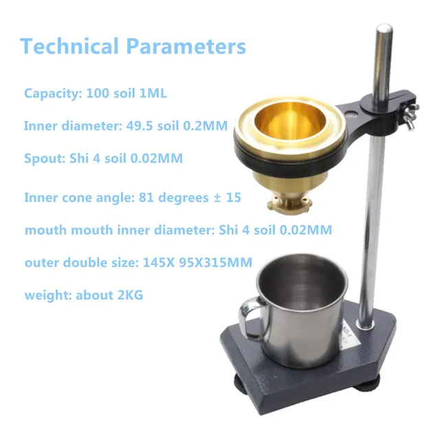 Viscometer Flow Cup Paint-4 Fluidimetro Liquido Viscosidad