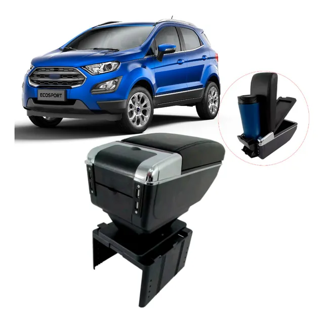 Console Apoio Braço Usb Porta Objeto Ecosport 2003 04 A 2023