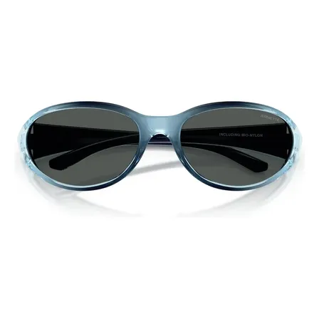 Óculos De Sol Arnette Raven 0an4368-64 Oval Flashcoat Blue/dark Grey Dark Grey Flashcoat Blue