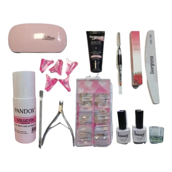 Kit Polygel 16 Piezas + Solución - Belleza Femenina