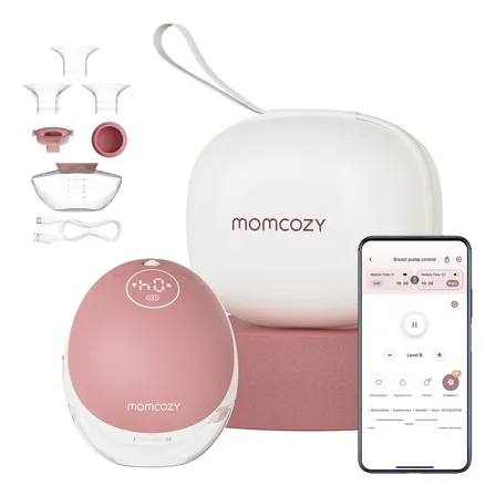Momcozy Bomba Tira-leite Elétrica Mobile Flow | M9 Red, 1 Unidade