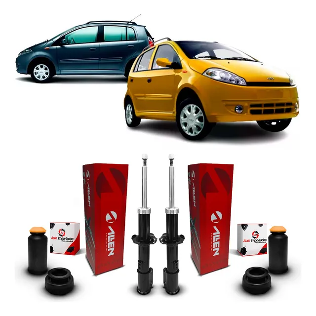 Par Amortecedor + Kit Dianteiro Chery Face 2010 2011 2012 13