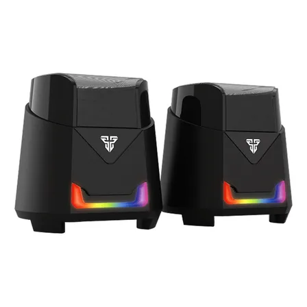 Parlantes Gamer Fantech Gs205 Hellscream Rgb Jack 3.5 Color Negro