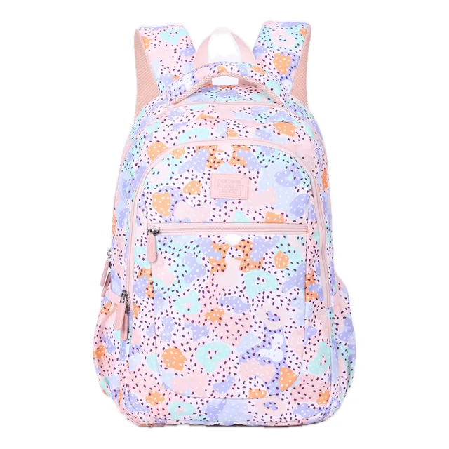 Mochila Escolar Liceal Aoking Xn3637 Color Rosa Diseño de la tela Estampada